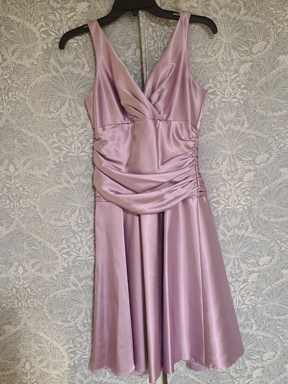 Light Purple Satin Dress